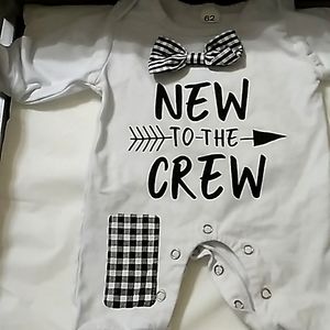 Shein, Newborn, white&black